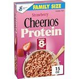 Cheerios Protein Cereal, Strawberry, 8g Protein, Family Size, 15 oz