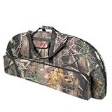 Compound Bow Case Soft Light-Weight Bow Bag with Arrow Pocket and Backpack Straps (New Leaf Camo, 37in Inside Length)