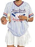 Baseball Jersey Shirts for Women Striped Baseball Mom Shirt Team Tops