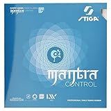 Stiga Mantra Control Table Tennis Rubber | Medium Hard Professional Table Tennis Sheet for Maximum Speed & Control - Made in Japan - Red