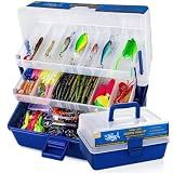 Vipfish Large 3-Layer Fishing Tackle Box Lures with Tackle Included 448 Pcs
