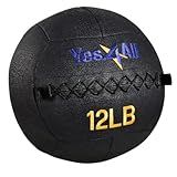 Yes4All Wall Ball - Soft Weighted Ball for Full Body Workout and Strength Exercise 12 LB