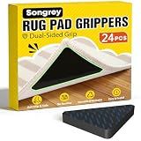 Songrey Non-Slip Rug Corner Grippers 24PCS