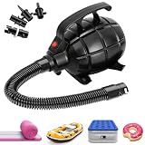 Electric Air Pump for Inflatable Tumbling Track Mat with 4 Nozzles, AC 110-120V Quick-Fill Inflator, Air Pump for Gymnastics/Flooring/Tumbling/Yoga/Taekwondo/Exercise Gym Fitness Mat