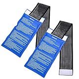 Gel Ice Cold Packs - (2-Piece Set) Soft Reusable Cold/Hot Compress, Provides Alleviate Joint and Muscle Pain. Flexible Therapy from Injuries - Shoulder, Back, Knee, Neck, Ankle & More.