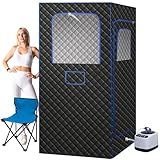 BOCHPOWER Portable Sauna Box, 3.0L Steamer, Remote Control, Folding Chair, 9 Levels (Full Size)