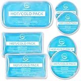 7 Piece Reusable Ice Packs for Injuries, Gel Ice Packs for Cold Therapy