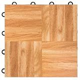 VersaStep by FlooringInc 12 x 12 Inch Interlocking Dance Floor Tiles, Portable Vinyl Dance Floor for Home Practice, 3/8 Inch Thick Snap Together Tap and Ballet Flooring, Oak, 52 Tiles, 52 Sq Ft