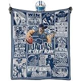 BTHRRW Football Blanket Merch Fan Gifts for Men Women 60"x50"