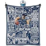 BTHRRW Football Blanket Plush Football Lovers Fan Gifts for Men Women Sport Team Color Style Cozy Flannel Sofa Couch 60"x50".