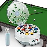 HEIOOM Pool Ball Cleaner Pool Ball Polishing Cleaning Machine Billiard Ball Cleaner Electronic Pool Balls Polishing with Washing Liquid for 16 Billiard 110V 180V