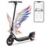TST Electric Scooter for Adult, Up to 19 MPH and 20 Miles Long Range E Scooter, 8.5"/10" Solid and Pneumatic Tire, Portable Folding EScooter with Dual Brakes, Commuting Escooter App Control
