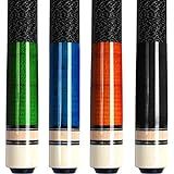 AKLOT Pool Cues,Set of 4 Pool 58" Cue Sticks Canadian Maple Wood Cue Stick for Professional Billiard Players 18 19 20 21 oz (18 19 20 21 oz)