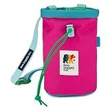 Oso Supply Co - Chalk Bag for Rock Climbing, Bouldering Chalk Bag Bucket with Quick-Clip Belt, Zippered Pockets and Pouch - Perfect Indoor/Outdoor Rock Climbing Gear Equipment (Magenta)