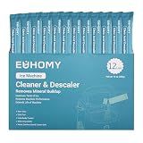EUHOMY Ice Maker Cleaner & Descaler | 12 Use & Individually Packed | Ice Machine Cleaner with Organic Citric Acid Descaling Powder, Ideal for All Brands
