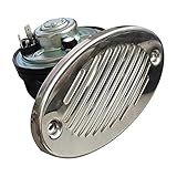 C CLINK 316 Stainless Steel 12V Hidden Flush Mount 5190512 Marine Boat Horn Two Hole Installation Spacing of 114.3 mm