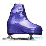 Kami-So Metallic Figure Skates Boot Covers | Hockey Skates Protection Against Scratches, Scuffs, and Dirt | Durable Ice Skating Shoes Cover | Figure Skating Accessories | Purple - Adult Size