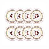 Rollerex Lollipop Boardwalk Inline Skate Wheels (8-Pack) – 85A Polyurethane Indoor Outdoor Roller Blade Wheels – Smooth Ride with Optional Bearings, Spacers & Washers (90mm)