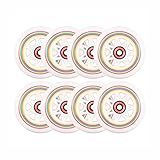 Rollerex Lollipop Boardwalk Inline Skate Wheels (8-Pack) – 85A Polyurethane Indoor Outdoor Roller Blade Wheels – Smooth Ride with Optional Bearings, Spacers & Washers (90mm)