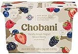 Chobani® Low-Fat Vanilla Greek Yogurt, Mixed Berry on the Bottom 5.3oz 4-pack