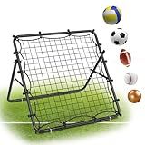 Volleyball Baseball Rebounder Net, Metal Frame & High-Tension PE Net, Lacrosse Bounce Back PracticeTraining Equipment, Adjustable Softball Pitchback Net, Perfect for Improving Balls Training Skills