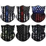 Venswell Neck Gaiter Mask, Sun Mask, Rave Bandana Face Mask, Seamless Face Scarf, Headband for Men Women (A-Flag 3)