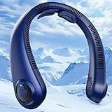 Neck Fan - Portable Neck Fan with Neck Support, 5 Speeds, All Around Airflow, Hand-free Bladeless Personal Cooling Fans, Rechargeable Wearable Fan for Outdoor and Indoor, Festival Gifts for Men Women