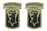 86th IBCT Infantry Brigade Combat Team OCP Patch with Mountain Tab (Military Issued)-Veteran Owned Business-2 Pack, green