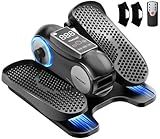 Yagud Under Desk Elliptical Machine, Elliptical Leg Exerciser as Seen on TV for Senior with Remote Control, Portable Quiet Electric Seated Pedal and 12 Adjustable Speed, Black