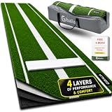 GIBALIA - Softball Pitching Mat - with Pitcher Rubber - Baseball - 10'x3'