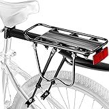 YONTUO Rear Bike Rack,115 LB Capacity Solid Bearings Bike Cargo Rack w/Fender & Large Size Reflective,Quick Release Mountain Road Bicycle Rear Racks,Universal Bike Luggage Touring Carrier Rack