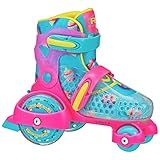 Fun Roll Beginner Roller Skates by Roller Derby, Adjustable Sizing, Skates for Kids, Toddlers, Boys, Girls