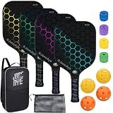 JoncAye Pickleball Paddles Set of 4 USAPA Approved Fiberglass Rackets