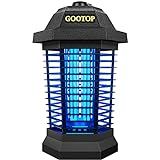 GOOTOP Bug Zapper Outdoor, Mosquito Zapper, 4200V 3 Prong Plug in Electric Fly Zapper, Mosquito Killer, Fly Traps, Flying Insects Zapper Indoor Outdoor, ABS Plastic Outer (Black)