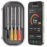 CHEF iQ Sense | Smart Wireless Meat Thermometer | 4 Ultra-Thin Probes | WiFi Unlimited Range | 1000°F Heat Safe | 5 Sensors | BBQ, Grill, Oven, Smoker, Air Fryer | Gen3