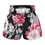 Tuff Sport Muay Thai Shorts Boxing Shorts Traditional Styles MMA Workout Kickboxing (XL, TUF-MS655-BLK), X-Large