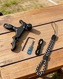 NOVASPARK 360° Rotating Archery Thumb Release for Compound Bow - Adjustable Trigger Sensitivity, Target Panic Aid Kit with Crisp Break & Setup Tools for Target & Hunting