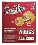 Carpet Curl Stopper Rug Gripper for Corners & Edges – Heavy-Duty Anti-Curl Support, Ultra-Slim Rug-Side Adhesive, Prevents Lifting & Tripping, Floor-Safe, Indoor & Outdoor Use, Pack of 4