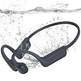 MARLALL Swimming Headphones-Bone Conduction Headphones, IP68 Waterproof Open Earphones, LiteSurge Bluetooth 5.4 Underwater Sport Earbuds with 32 GB MP3 Memory for Swimming, Marathon-Ashy