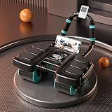2026 Upgraded 4-Wheel Ab Wheel Roller with Elbow Support for Men Women