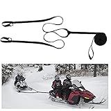 Moonoom 17.5ft Heavy-Duty Tow Strap with Two Hooks, 400kg Break Strength, Emergency Off-Road Tow Rope for Heavy Snowmobile, ATV or Sled