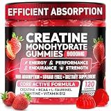 Creatine Monohydrate Gummies 5000MG, Chewable Creatine Gummy for Adults