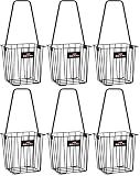 TOURNA Ballport 85 Ball Pick up Tennis Hopper - 6 Pack, Black