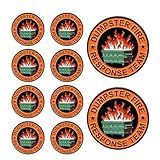 1Pcs/5Pcs/10Pcs Dumpster Fire Enamel Pins Response Team Alloy Badges for Jackets Hilarious Gifts for Coworkers Team Members (10Pcs)