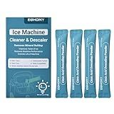 EUHOMY Ice Maker Cleaner & Descaler | 4 Use & Individually Packed | Ice Machine Cleaner with Organic Citric Acid Descaling Powder, Ideal for All Brands