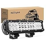 Nilight LED Light Bar 12 Inch 72W 5040LM Spot Flood Combo Off Road Driving/Fog Boat Work Lamp for Truck Pickup Golf Cart SUV ATV UTV 4x4 Van Camper