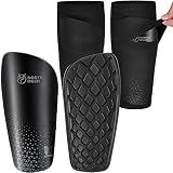Soccer Shin Guards for Men incl. Sleeves with Optimized Insert Pocket
