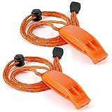 Hipat Emergency Whistle, Super Loud Floating Whistle with Lanyard, Ideal for Boating, Swimming, Kayaking, Water Survival, Hiking, Camping, Climbing