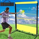 Foilswirl Tennis Rebounder Net 6 x 6.7ft Baseball Practice Rebounder Wall Ideal for Tennis, Baseballs, Softballs, Lacrosse, Hockey