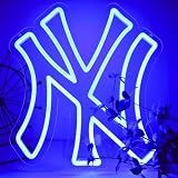 AHlove YANKEES Neon Signs for Wall Decor，Baseball Team Neon Lights for Bedroom，LED Signs Suitable for Man Cave、Dormitory、Games Room、Bar，Gifts for Teen Boys